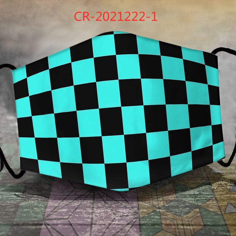 Demon Slayer Geprinte Stofdichte Masker met Filtergleuf voor Mannen en Vrouwen