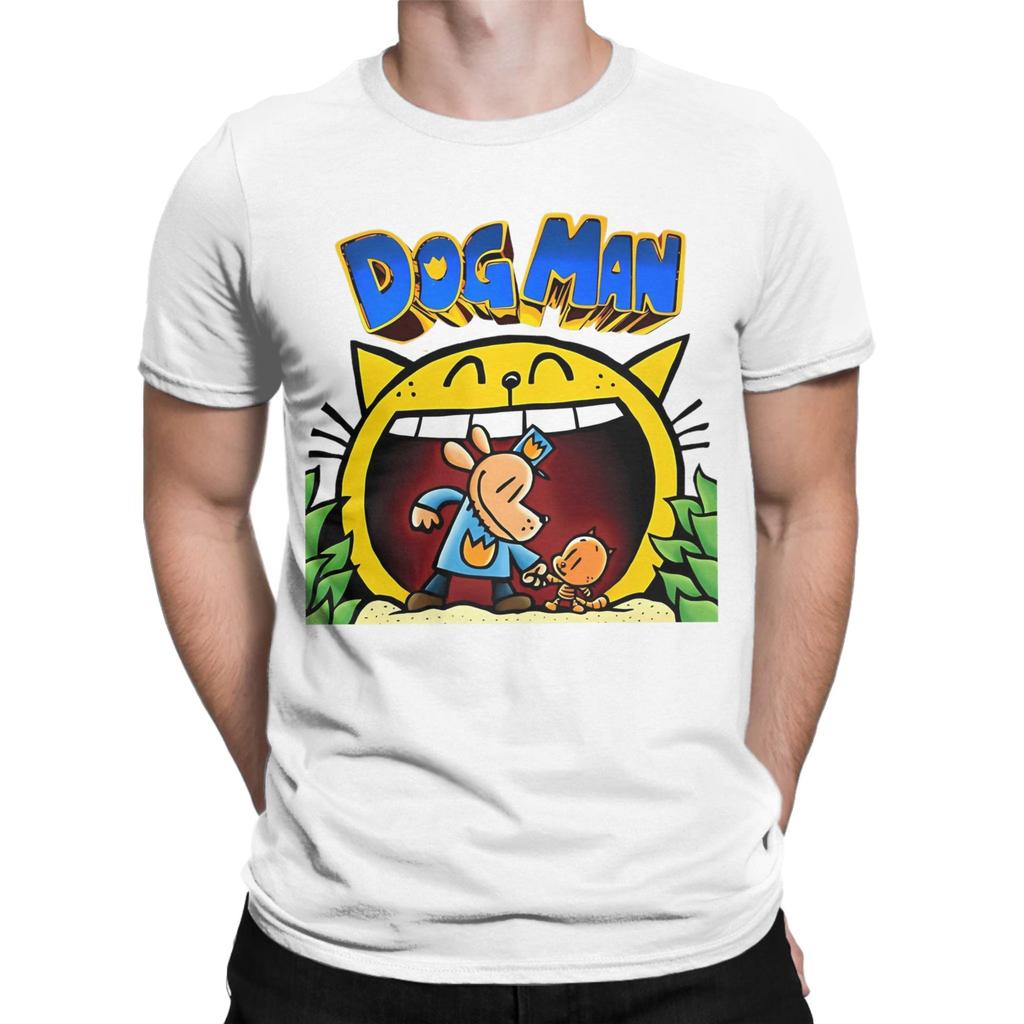 Dogman Cartoon Kids Dog Man TShirts Men Fashion 100 Cotton Tee Shirt Crewneck Short Sleeve T Shirt Summer Tops