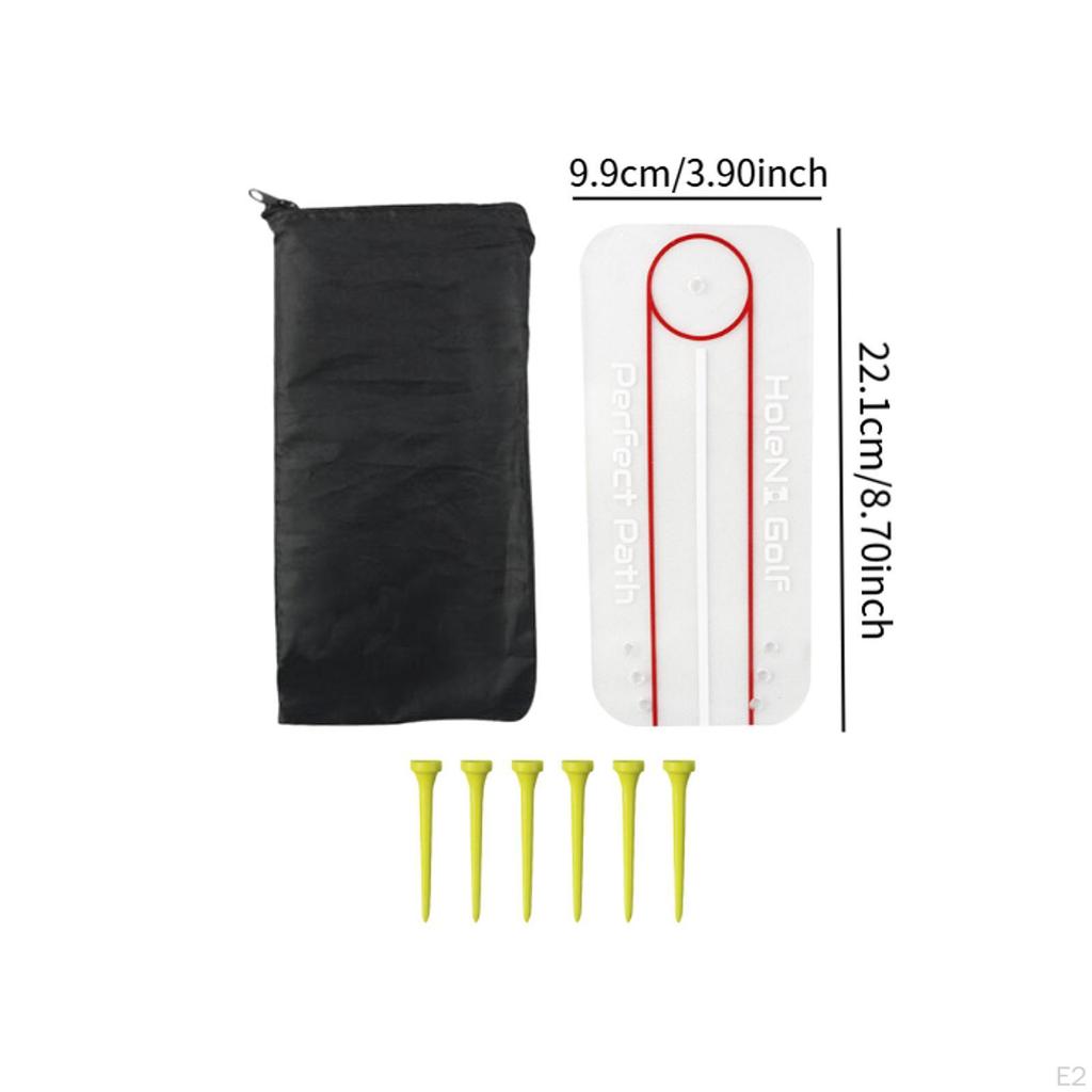 Golf Mini Putter Mirror Swing Alignment Train Aid Premium Straight Practice