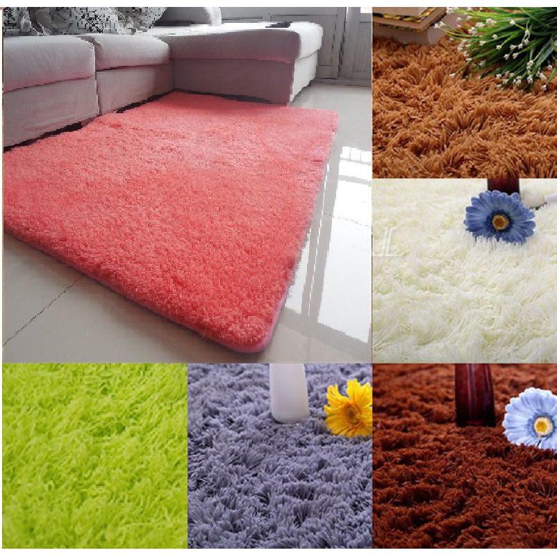 Luxurious Thick Plush Area Rug Machine-woven Non-slip Bath Mat For Bathroom