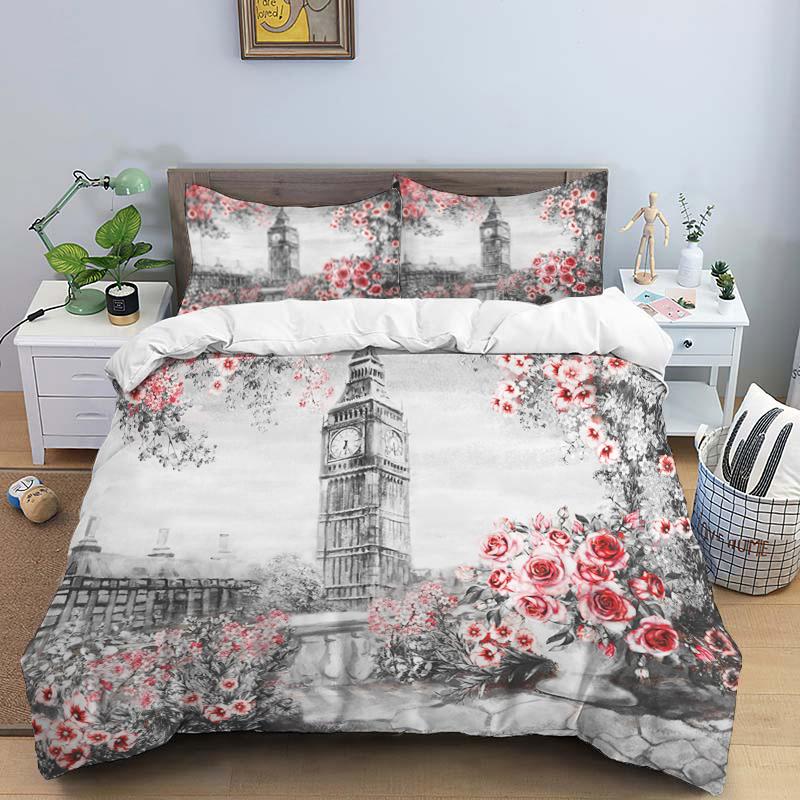 HD Printed Bedding Set Boys and Girls Bed Twin Duvet Pillow Case Bedding Set King Size Bedding Set