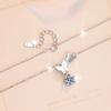 1ct Moissanite Woman Pendant Sier Necklace For Women Chains Party Bridal Fine Jewelry 925sterling Silver Necklace