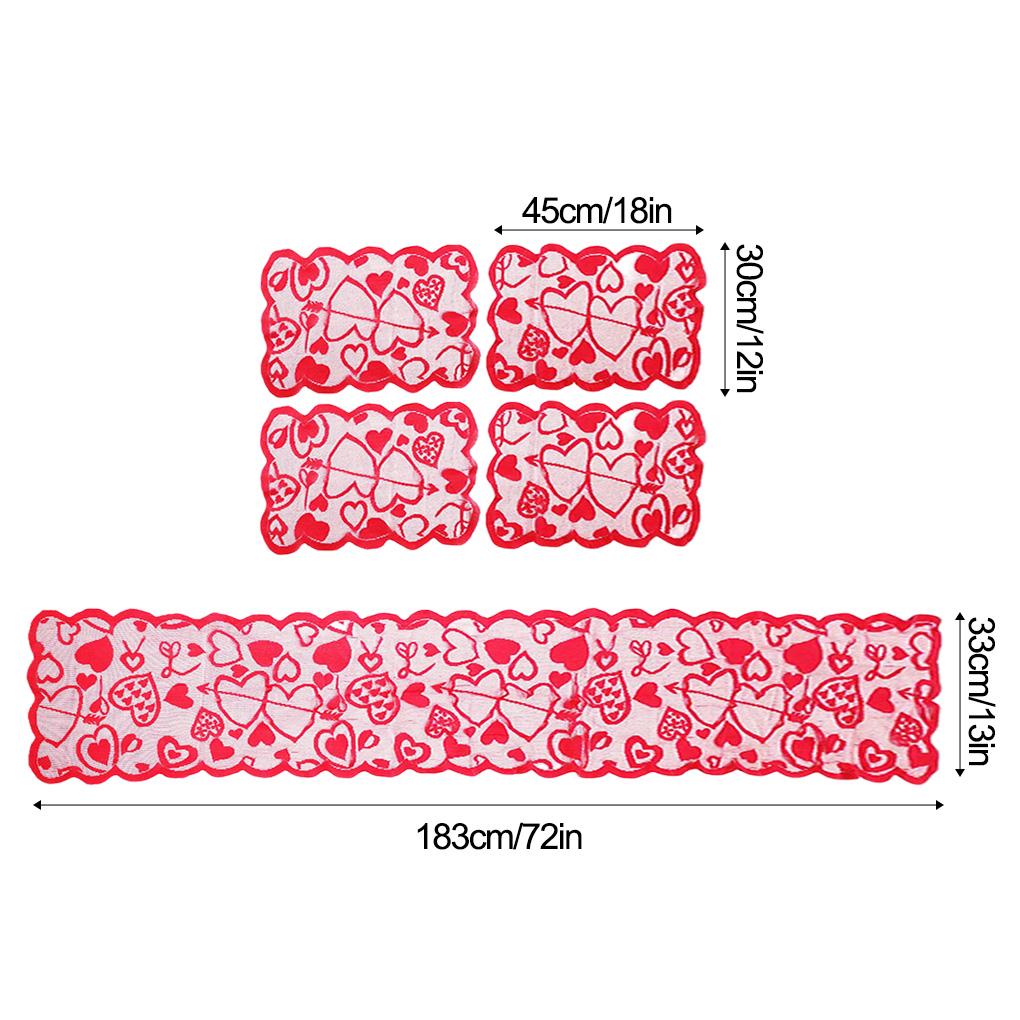 Běžec na stůl Podložka Festivalová dekorace Ubrus Opakovaně použitelný Umělecké řemeslo Polyester Prostírání Sada Ozdoba Hotel Restaurace