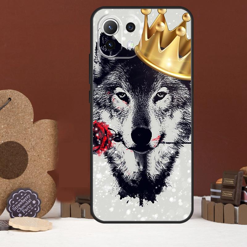 wolf art black Case For Xiaomi 17 Pro Max 14 15 Ultra 15T 13T 14T POCO F8 Ultra F7 F5 F6 X5 X6 X7 Pro Cover