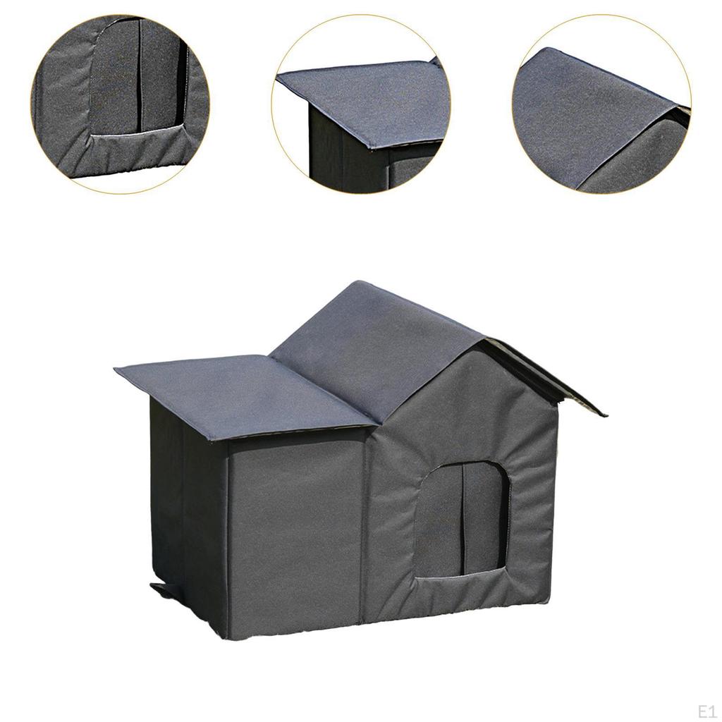 Outdoor Stray Cat House Oxford Cloth Thickened Waterproof Premium Pet Supplies Feral Shelter