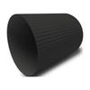 64 Gallon Plastic Ribbed Wastebasket Indoor Trash Can Durable Easy Clean Compact Design Home Office Bathroom