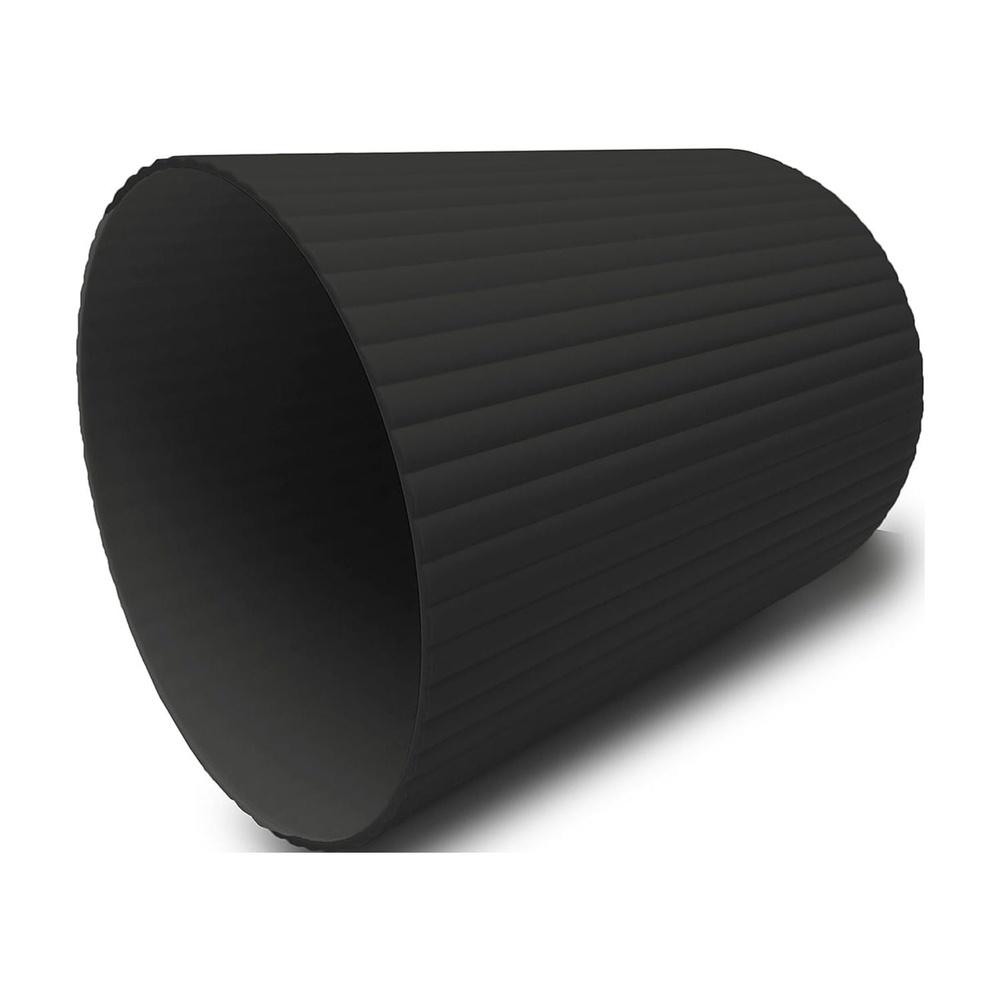 64 Gallon Plastic Ribbed Wastebasket Indoor Trash Can Durable Easy Clean Compact Design Home Office Bathroom