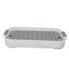Cup Drying Tray Rectangular Plastic Double Layer Dish Drain Tray for Fruit Water Cup Snacks