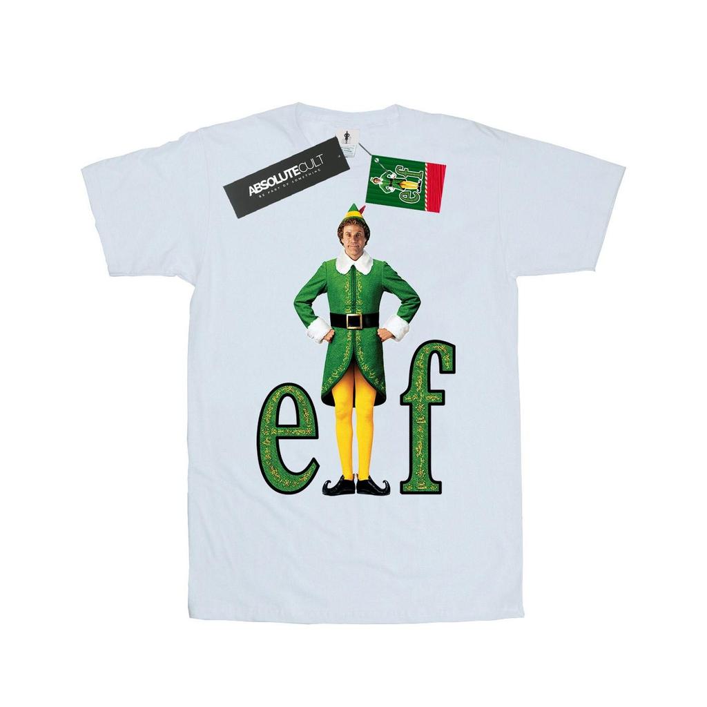 Elf Womens/Ladies Buddy Logo Cotton Boyfriend T-Shirt
