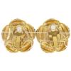 CHANEL COCO Mark Flower Earring vintage Plated Gold/Fake pearl flour 21.6g Women Used