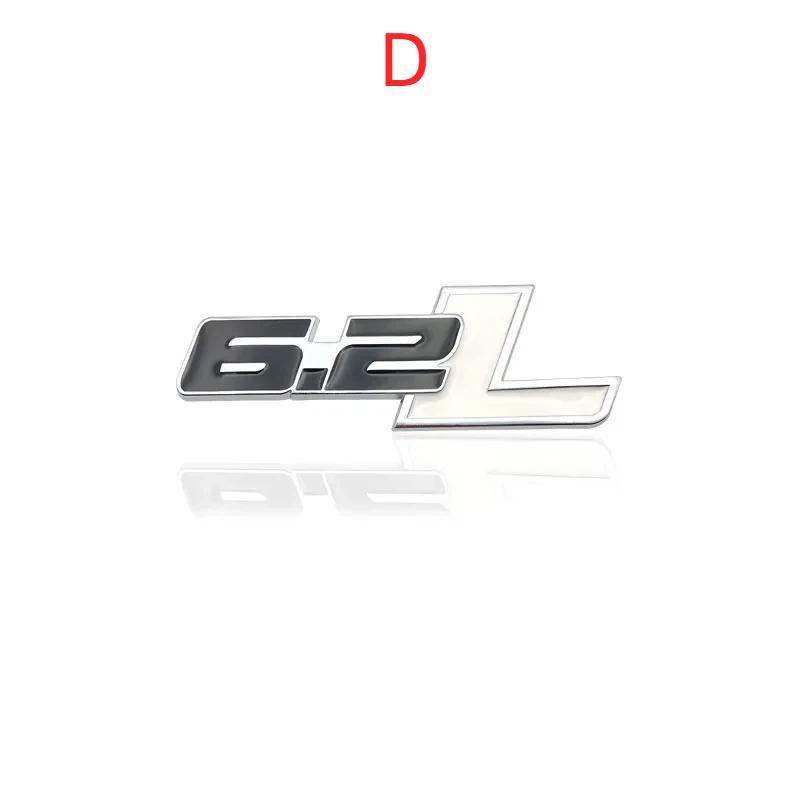 3D Metal Car Styling Stickers Emblem Trunk Badge Decal For C7 Camaro 2011-2015 6.2 L  F150 6.2L Auto Accessories