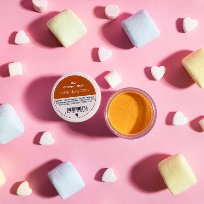 Kabos Magic Dip System Dipping Powder Poudre Acrylique Orange pour Ongles 012 Orange Candle 20 g