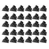 Matte black square iron railing rotary mounting base