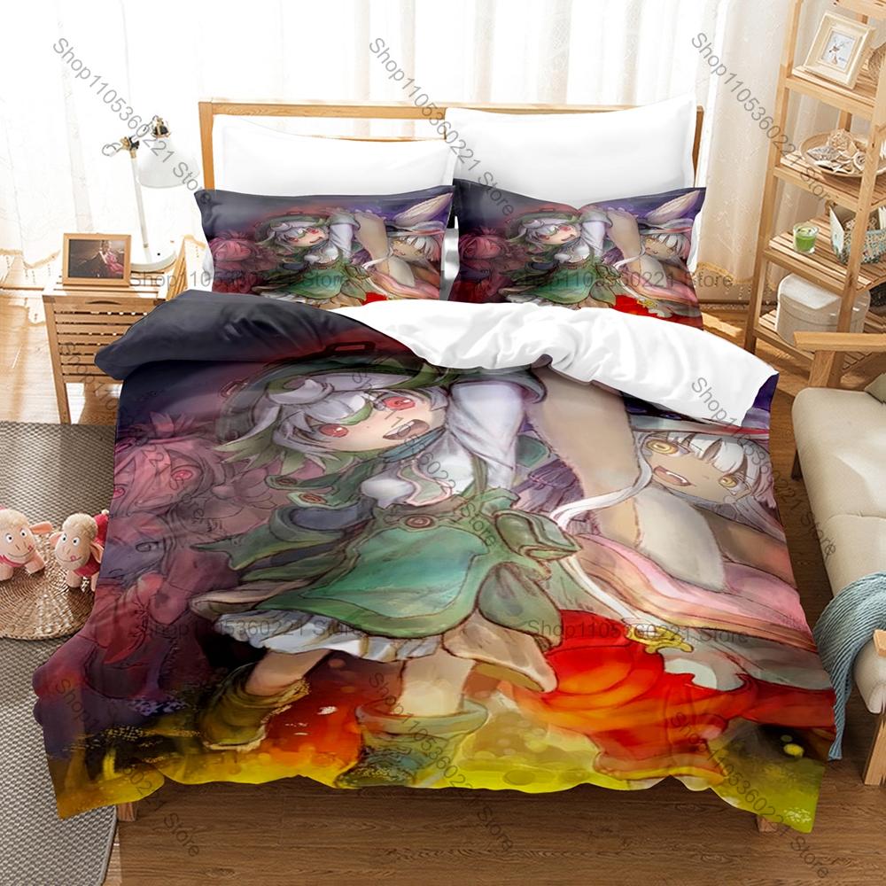 Cool Personality Popular Anime Made In Abyss New Bedding Duvet Cover Set Fashion Bed Linen Single Double Queen King Size