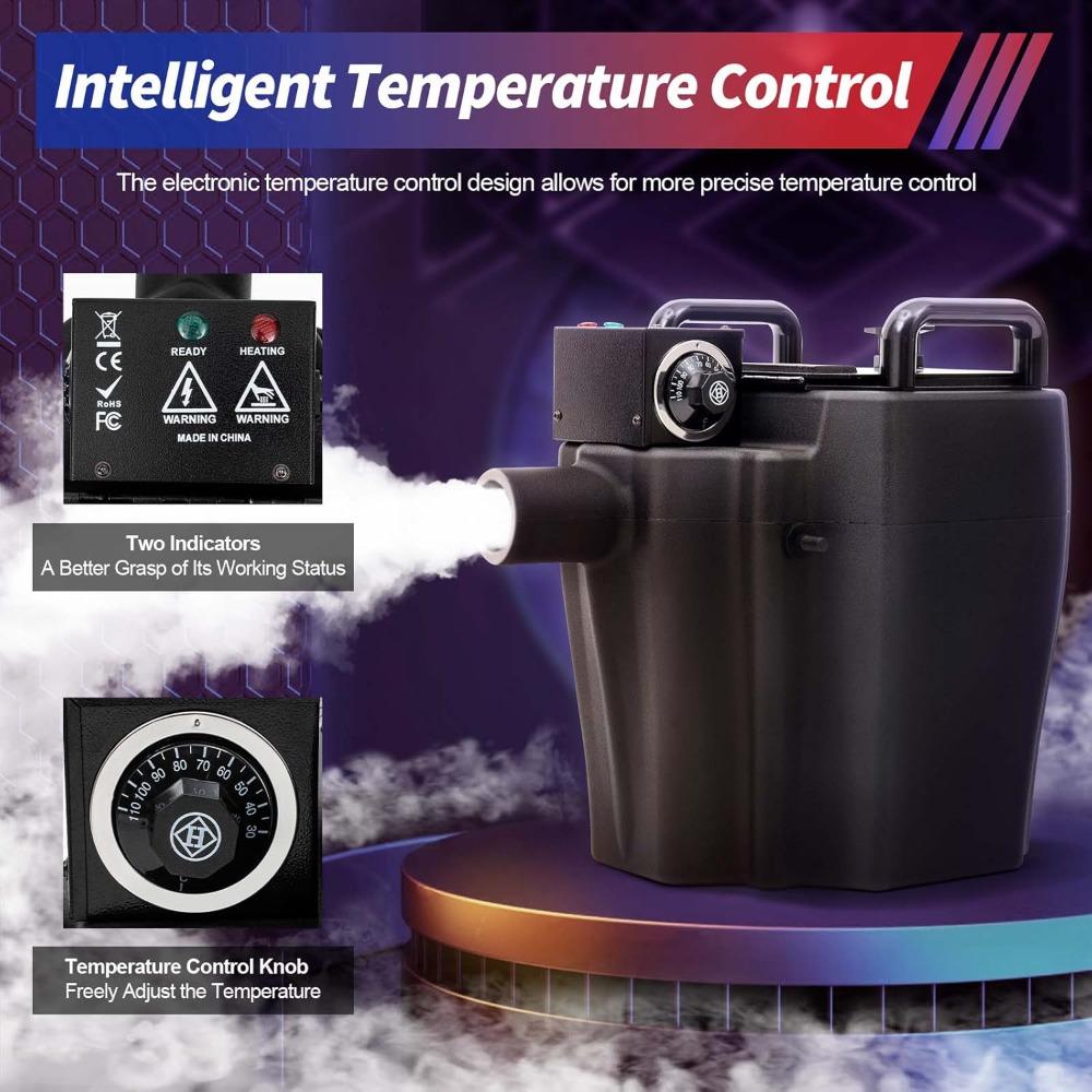 3500W Dry Ice Machine, 110V Low-Altitude Fog Machine, Stage DJ Dry Ice Effect Machine, with Leakage and Dry Burn Protection