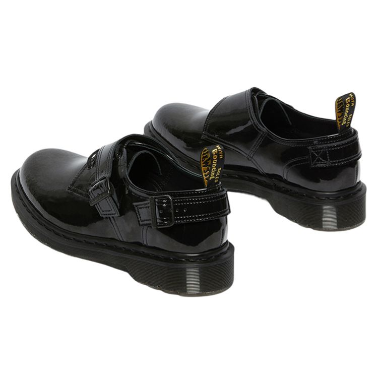 Dr. Martens Varley 5 Leather Glossy Buckle Low-Top Casual Shoes Unisex Casual Shoes Black 26889001