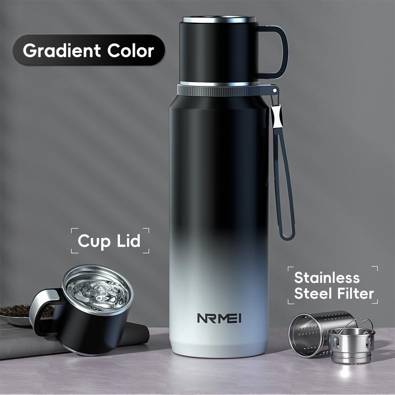 Double Wall Vacuum Flasks Stainless Steel Thermos Bottle for Tea and Coffee Large Capacity Insulated Water Bottle Thermos Cup