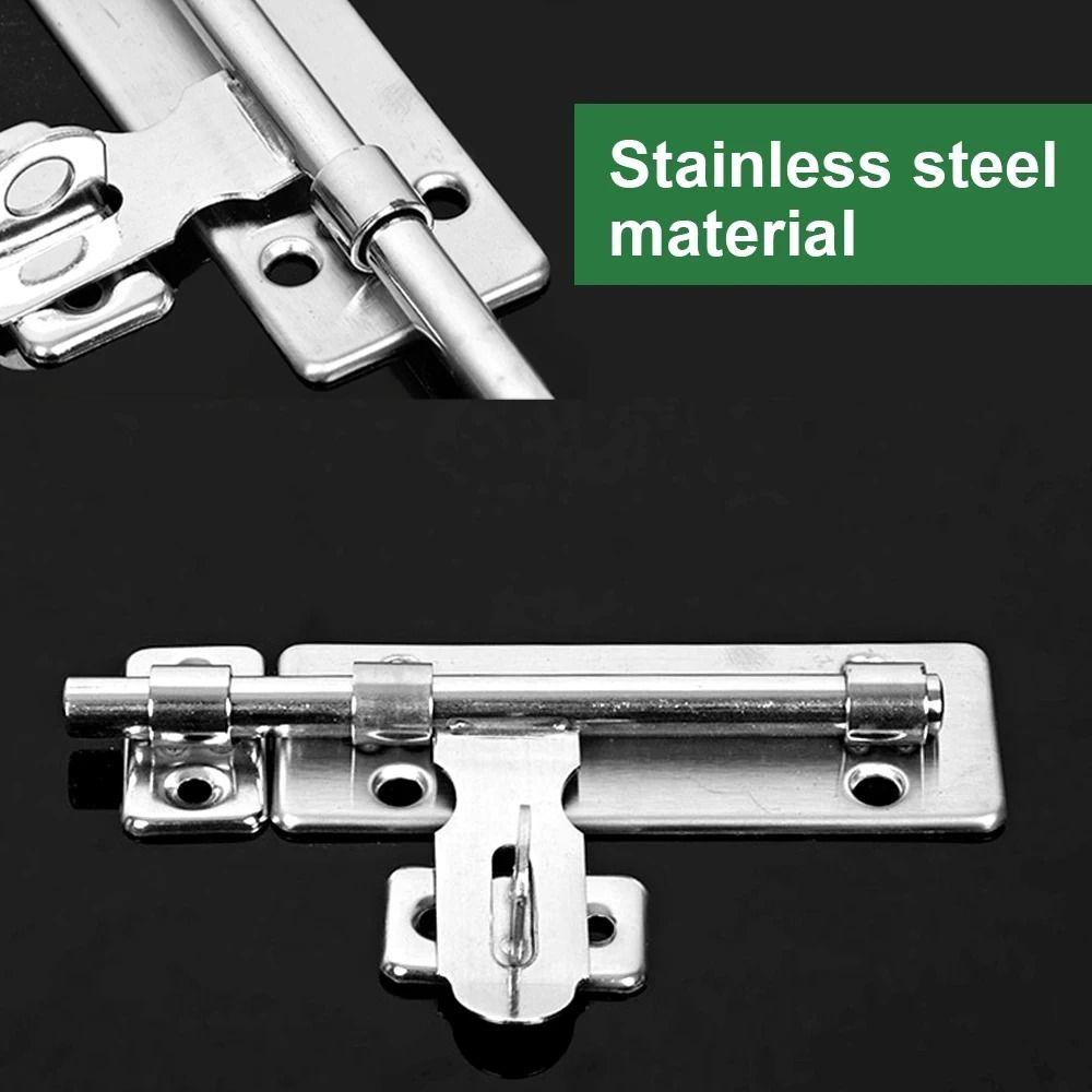 Stainless Steel Window Deadbolt Rust-Resistant Padlock Latch Thickened Cupboard Latch Drawer