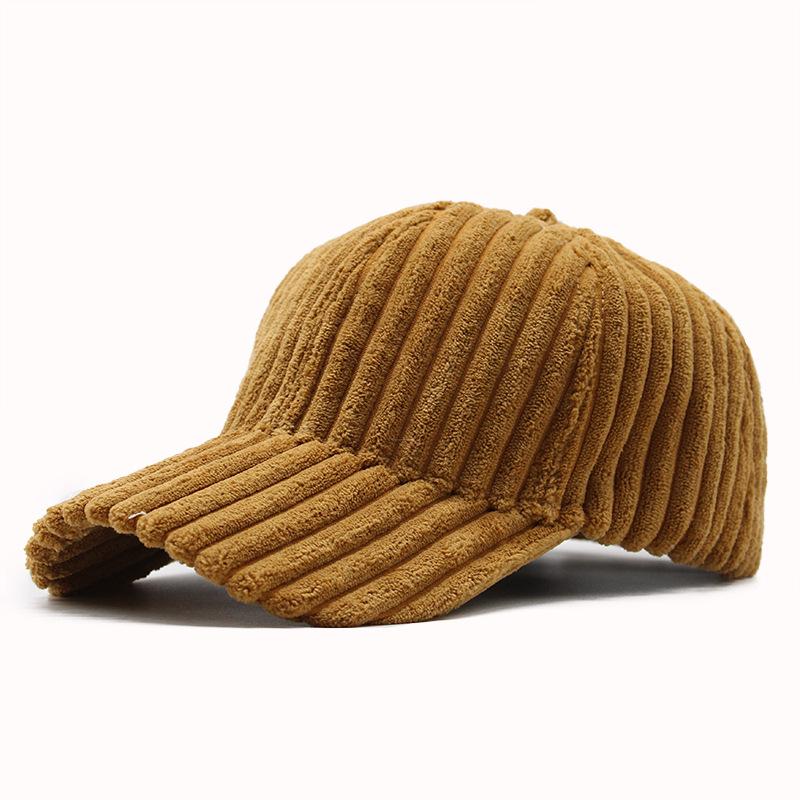 Hats For Men And Women In Winter Trendy Baseball Caps Warm Corduroy Casual Couples Versatile Peaked Caps Spring And Summer