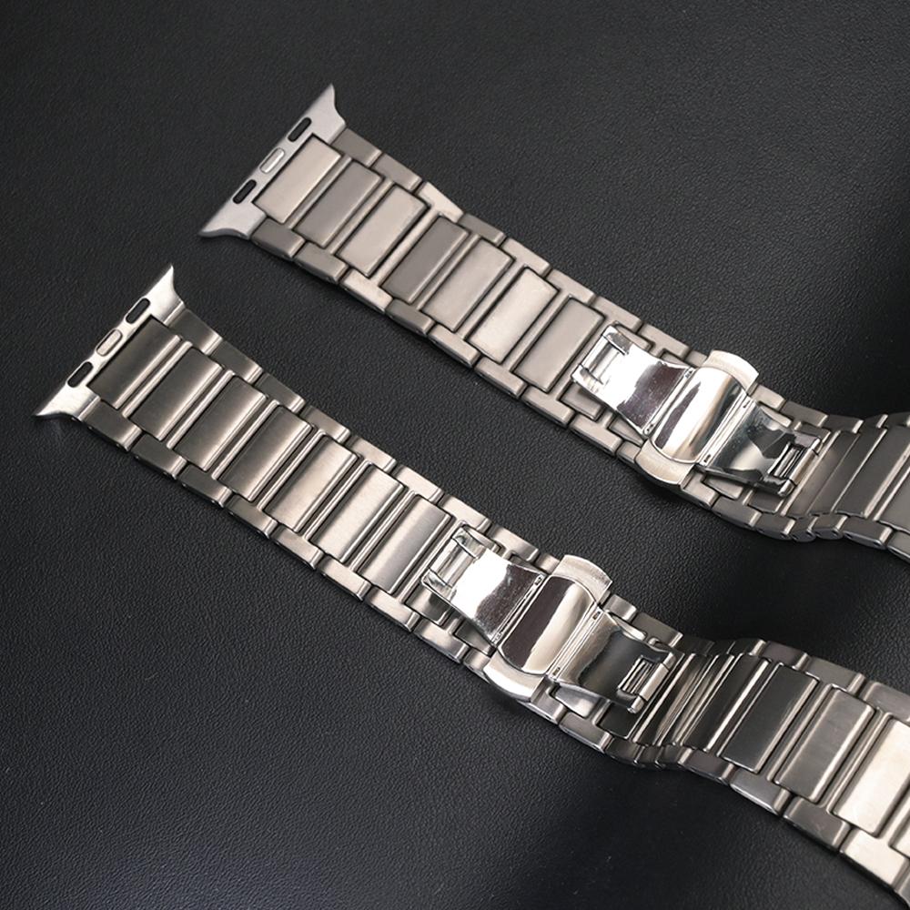 Titanium Watchband for Apple Watch Ultra 3 Strap 49mm Series 11 10 46mm SE3 Luxury Wrist Bracelet for Iwatch 9 8 7 6 5 44mm 45mm