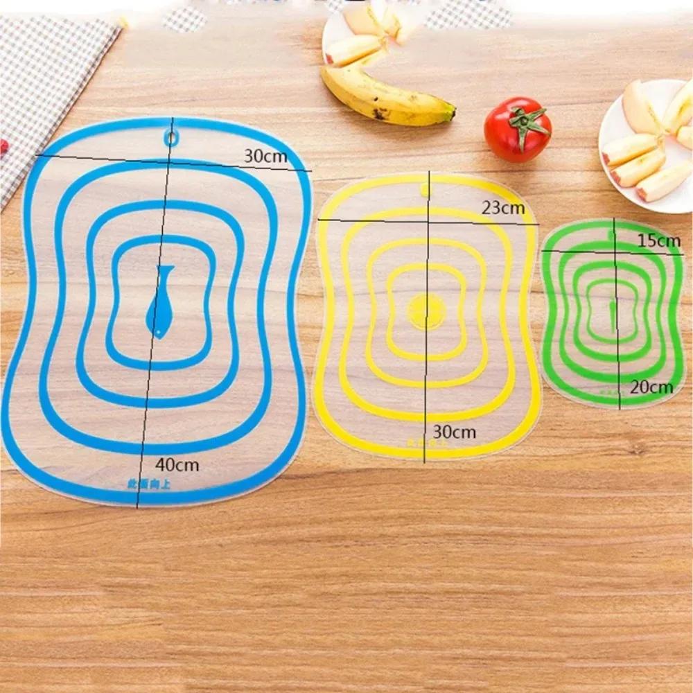 2pecs Practical Vegetable Meat Tools Non-slip Frosted Chopping Board Plastic Chopping Board Kitchen Cutting Board Kitchen Accessories