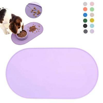 High Quality Silicone Pet Food Mat Waterproof Non-Slip Design Cat Feeding Mat Easy Clean BPA-Free Pet Placemats Pet Supplies