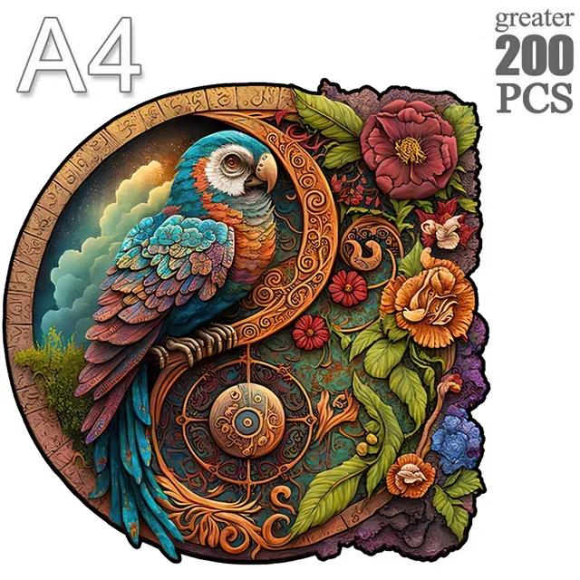 Panda A3 A4 A5 Wooden Puzzle For Adults Children Wood DIY Crafts Animal Shaped Holiday Gift Wooden Jigsaw Home Decoration