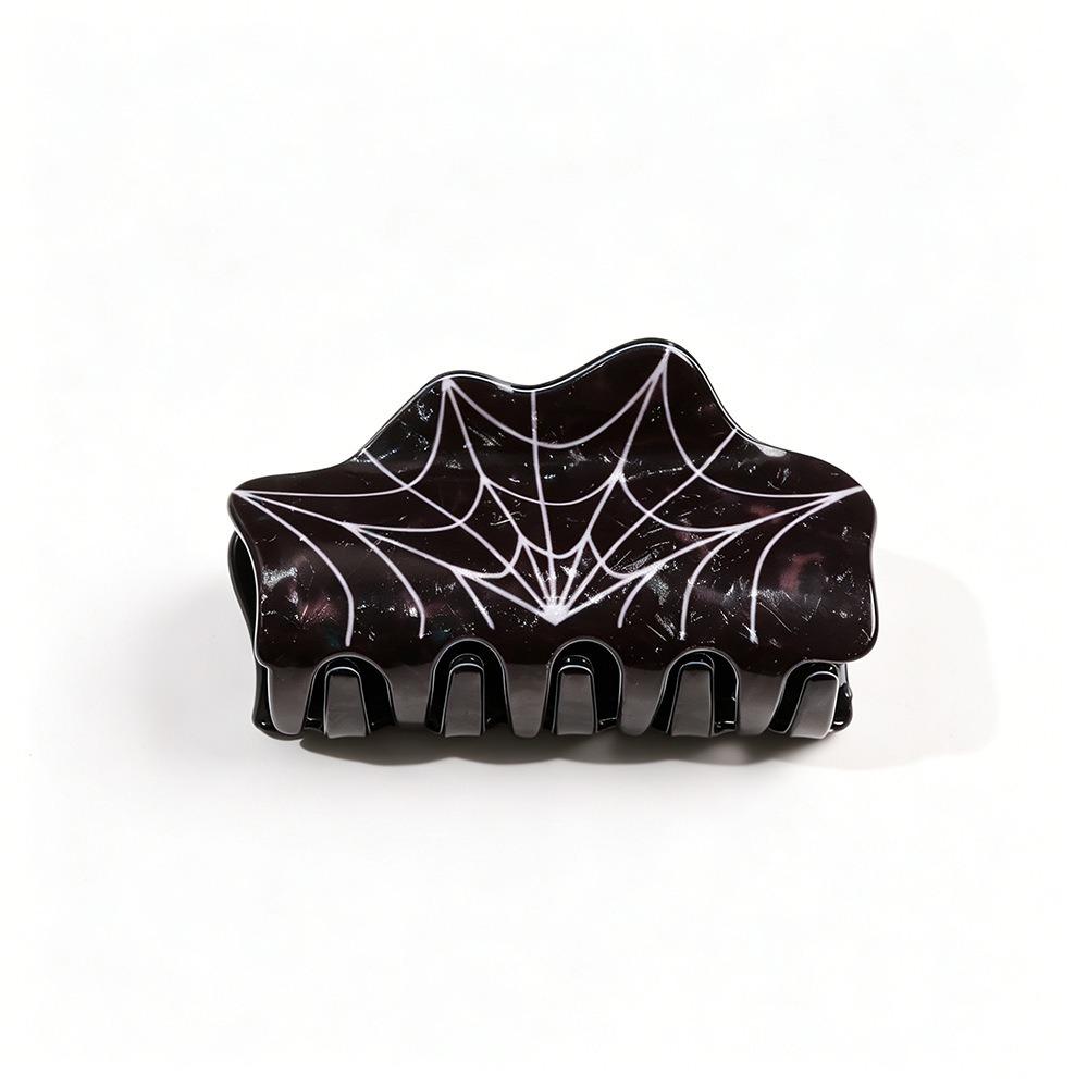 Spider Pumpki Hair Clip PVC Acrylic Ghost Hairpin Large Shark Clip Festive Gathering