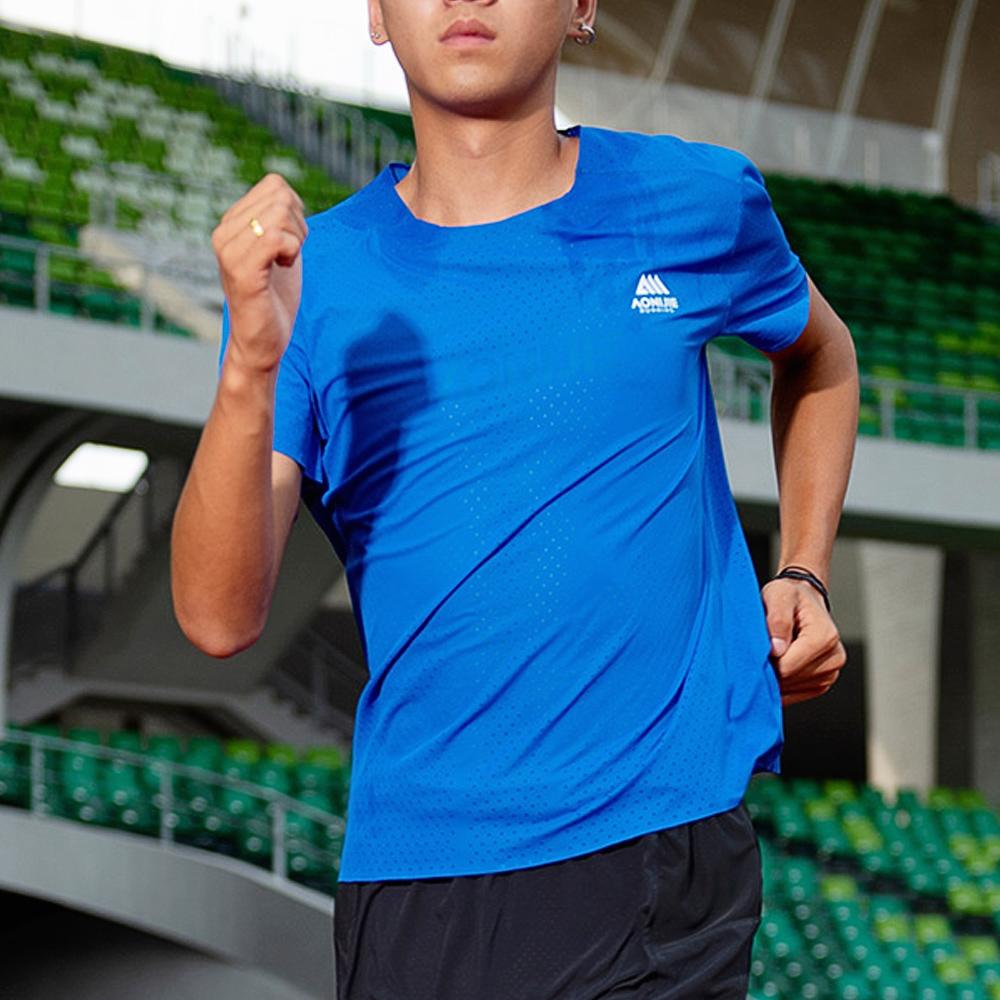 Oniji Running Quick-Dry T-Shirt Mt91 Blue