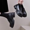 British Style Platform Small Leather Shoes Women's 2025 New Spring and Summer Versatile Black Jk Single Shoes Muffin Loafers Ins Tide
