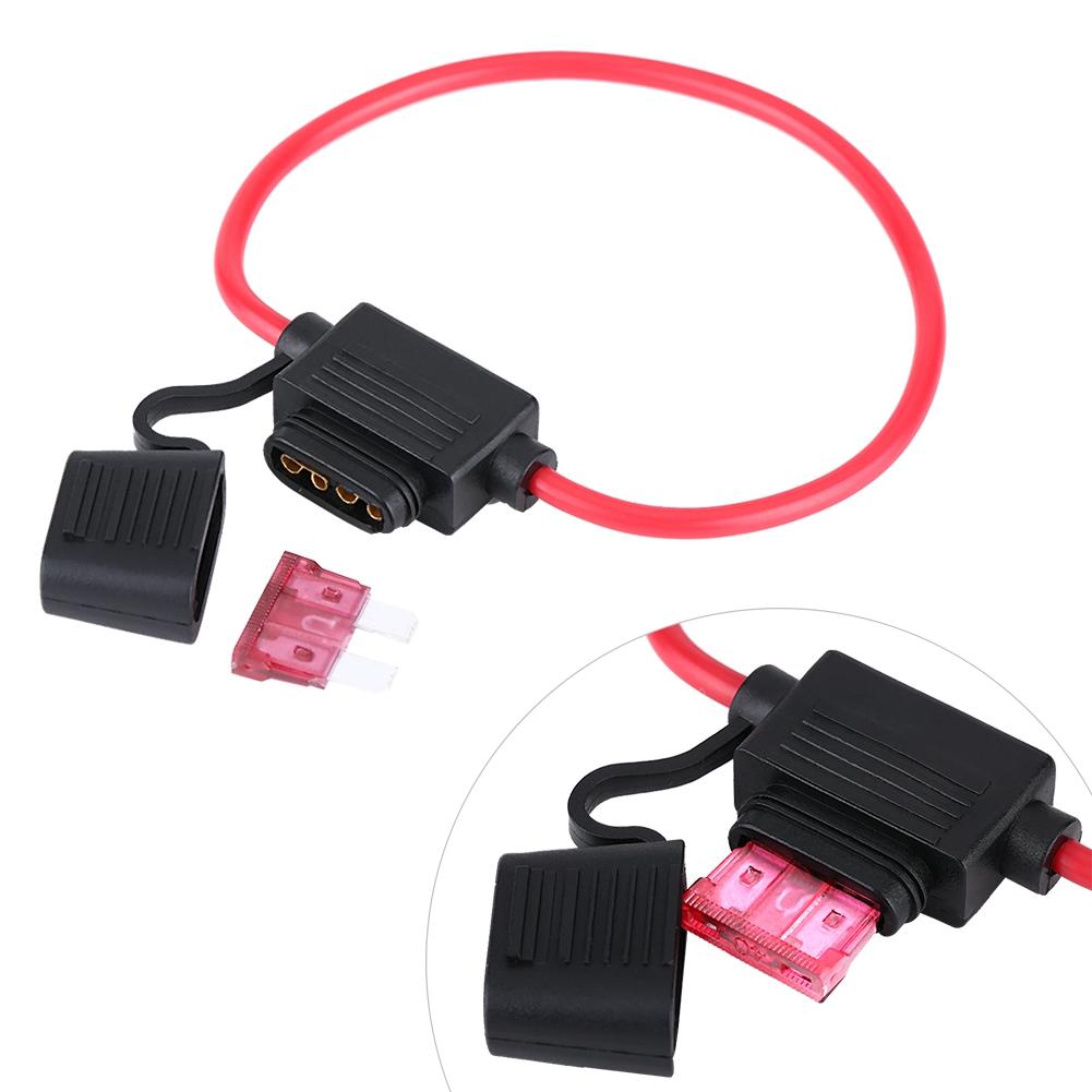 12V 40A Standard Blade Line   Holder, 10Pcs, Waterproof and Moisture-proof, sy Installation for Car Bike