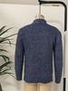 Men's Korean Style Knit Cardigan - Long Sleeve, Autumn Casual, Solid Color Sweater