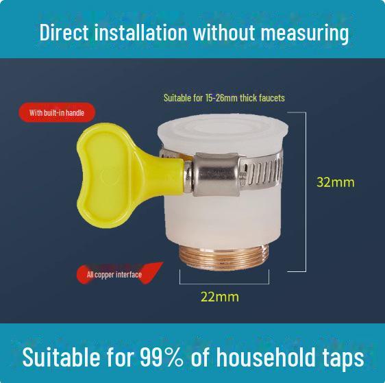 "Universal Splash-Proof Kitchen Faucet Extender Nozzle"