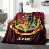 Custom Name Gryffindor Pride Loyalty blanket for Couch & Bed, Plush Cozy Fuzzy Blanket Super Soft & Warm Blankets for Fall and Winter. 090896