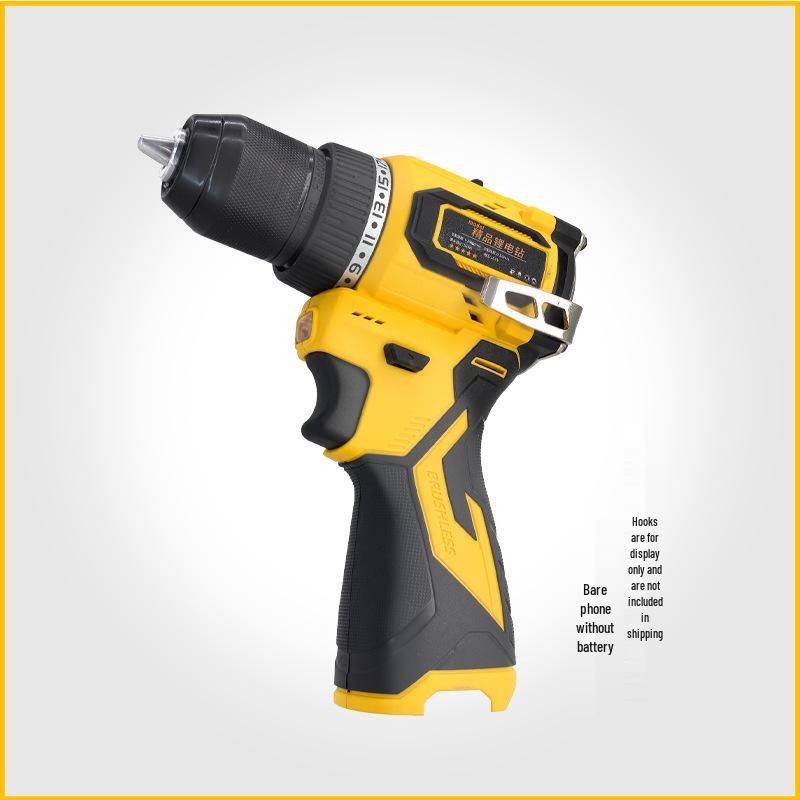 16.8V Brushless Lithium Hand Drill & Electric Screwdriver with Dual Speed and Self-Stopping