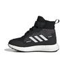 Adidas Abrasion Resistant High top Kids' Running Shoes Black White Kids' FZ2505