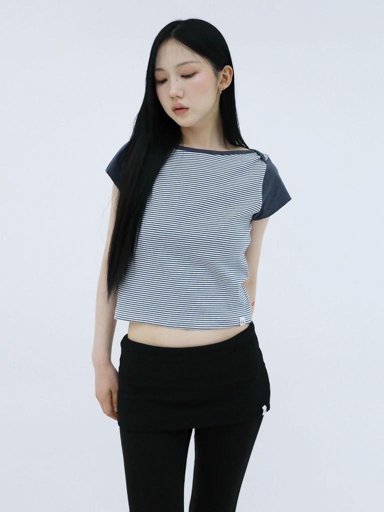 Eogeulliswedou Basic Essentials Rip Boat Top (Stripe Blue)