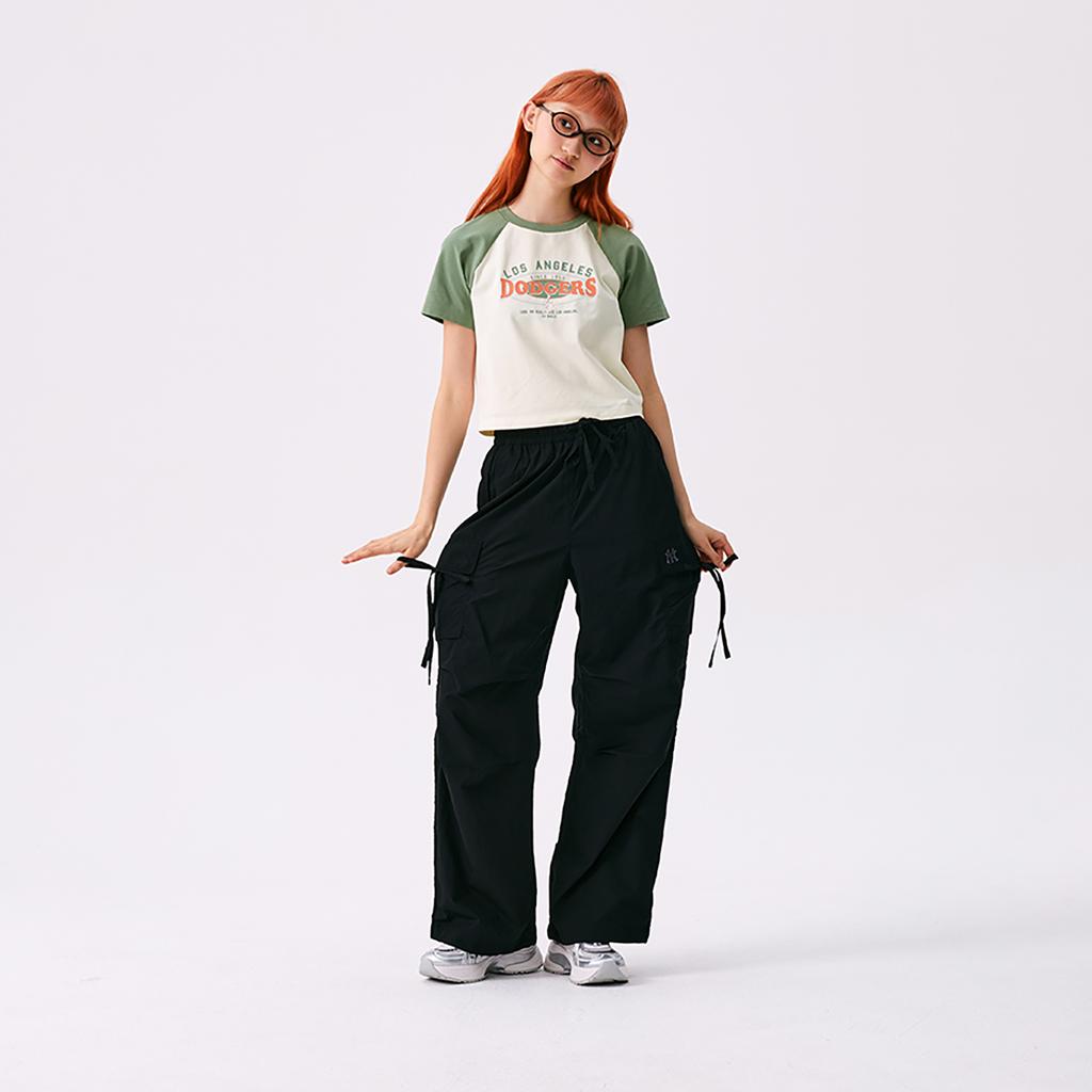 New MLB New York Yankees Basic Collection SS25 Cargo Pants Women's Black 3FWPB0653-50BKS