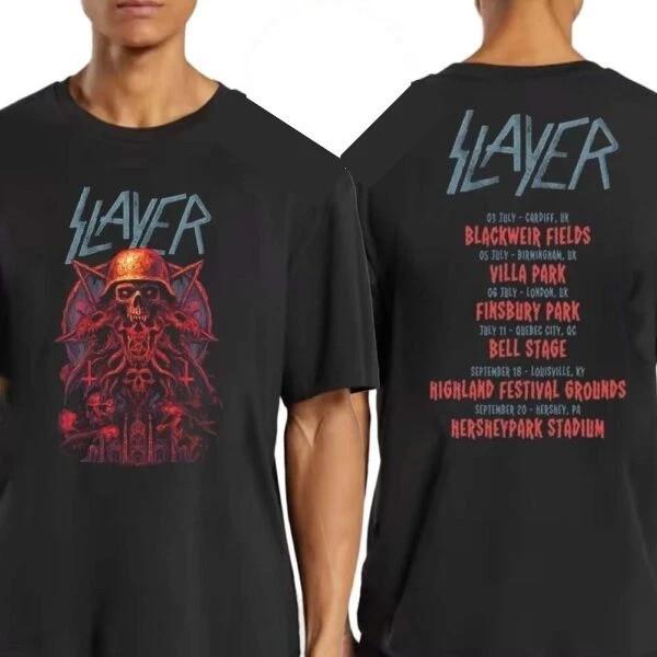 NEW SALE! Slayer Farewell Tour 2026 A Skull With A Military Helmet Art July 3 XXXL
