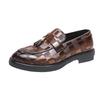 Men's Shoes Foreign Trade New Large Size Casual Fashion Hairstylist One Pedal Leather Shoes Trend British Style Pointed Shoes