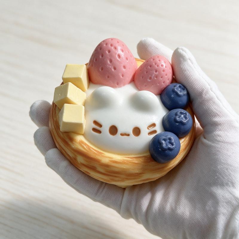 Strawberry Cream Bar Tart Squeeze Toy  Soft Sensory Toy Portable Stress Relief Anxiety Relaxation Fidget Toy For Kids Adults