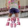 7PCS Breathable Protective Gear Set Kids Helmet Knee Wrist Elbow Pads for Skatboard