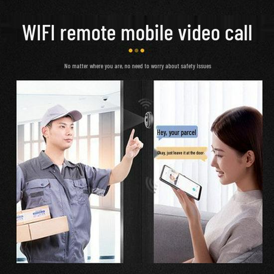 WiFi Smart Tuya Video Doorbell and Surveillance Camera with Remote Control and Wireless Connectivity