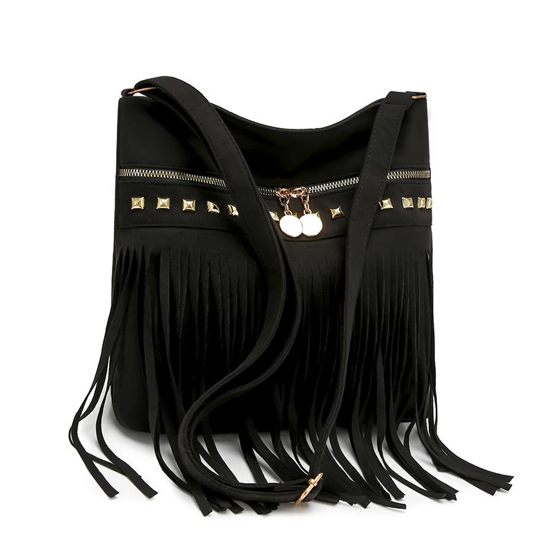 Tassel Shoulder Bag Women's Tote Bag Vintage Large Capacity Crossbody Bag