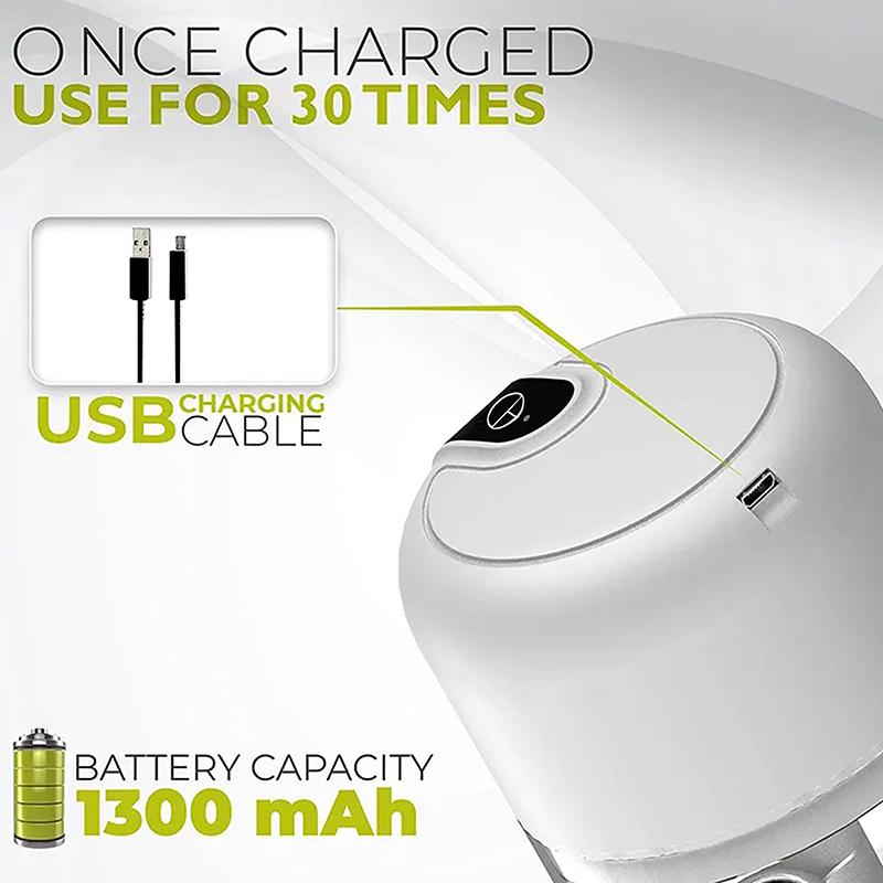 Elektrischer Mini-Knoblauchhacker, Küchenmaschine, Tragbarer Kabelloser Knoblauchhacker, Fleischwolf