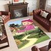 Masha Bear Customized Name Floor Rug Office Rug Perfect for Decorate Room Foyer Playrooms Dormitory Anti-slip Rug Decorate Offices