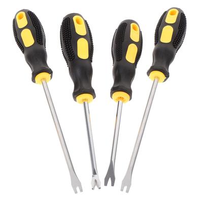 SAFIGLE Office Staple Removal Tool with Double Prong Manual Nail Removal Pry Bar Staple Puller 4-Piece Head, Tool, Remover,