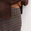 Women's Polka Dot Print Fishtail Skirt High Waist Slim Skirt Hip-covering Long Skirt