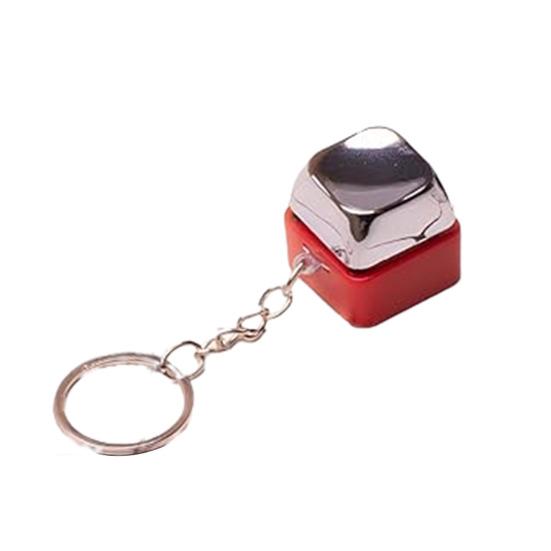 

1/2 шт. Брелок-кнопка електричного струму Портативний Безпечний Клавіатурна іграшка-шокер Кільце для ключів Підвісна прикраса Реквізит для розіграшу Прикольний подарунок B