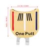 One Putt Durable Metal Golf Mini Magnetic Ball Marker Golfer Hat Visor Clip Accessory (1#)